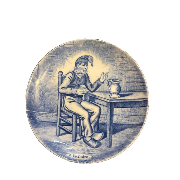 MINIATURE BOCH FRERES DELFT DISH C.1970S 2. LE.CIDRE - Picture 1 of 4